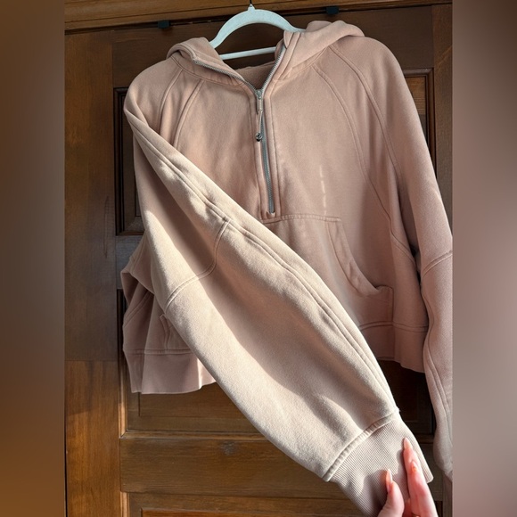 Lululemon Scuba Oversized Half-Zip Hoodie in Pink Clay - Picture 4 of 9